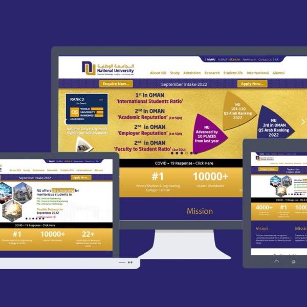 National University Oman website